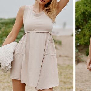 Anthropologie Sleeveless Asymmetrical
Mini Dress Size L